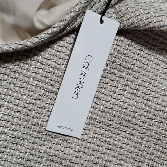 Calvin Klein nwt tan tweed pencil skirt sharp 😎 - Picture 3 of 5